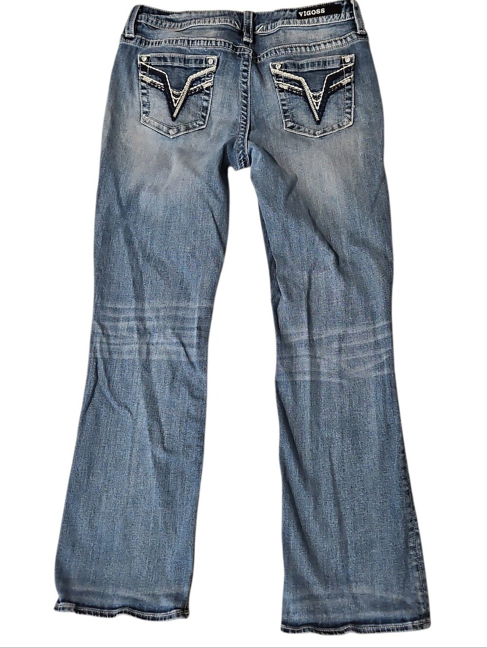 Vigoss Chelsea Boot Cut Leg Jeans in Light Blue Wash Size 31